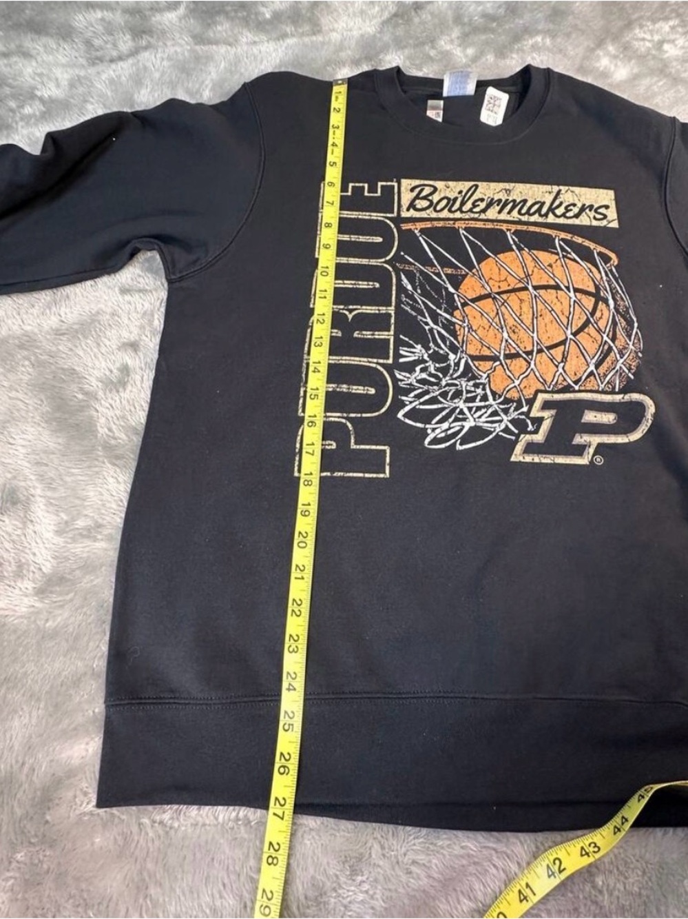 Purdue Boilermakers Women's Medium Basketball Black Sweatshirt - Picture 4 of 5